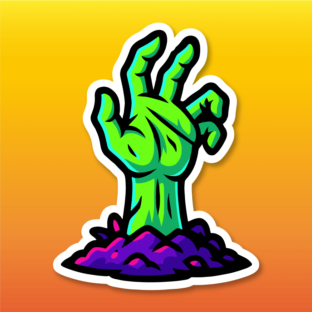 Gloss sticker icon, representing DeadGood glossy stickers