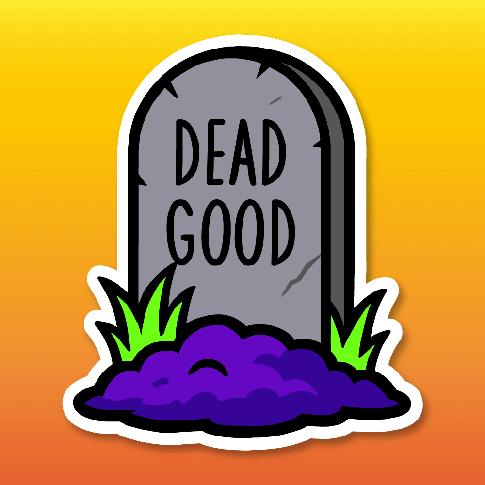 Matte sticker icon, representing DeadGood matte stickers