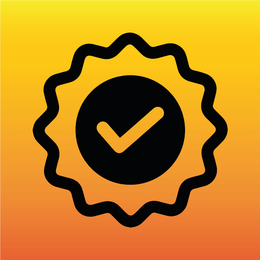 High quality icon, representing DeadGood stickers made with premium materials