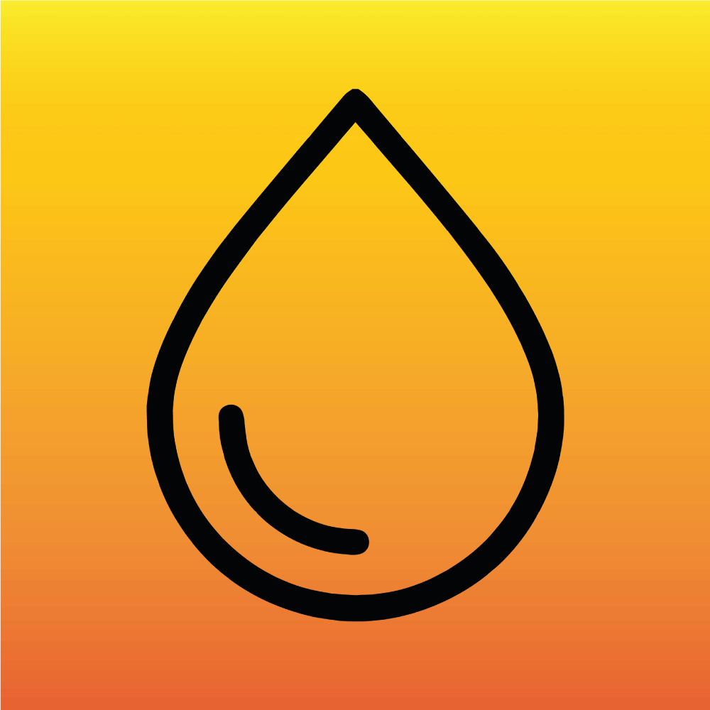 Waterproof icon, representing DeadGood stickers that are resistant to water and weather